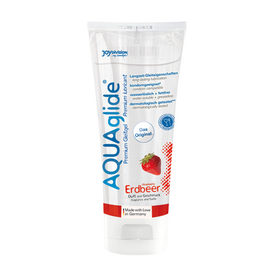 AQUAglide Neutral - Geparfumeerde Waterbasis Glijmiddel - Aardbei - 3 fl oz / 100 ml