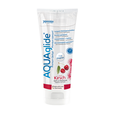 AQUAglide Neutral - Gearomatiseerde Waterbasis Glijmiddel - Kers - 3 fl oz / 100 ml