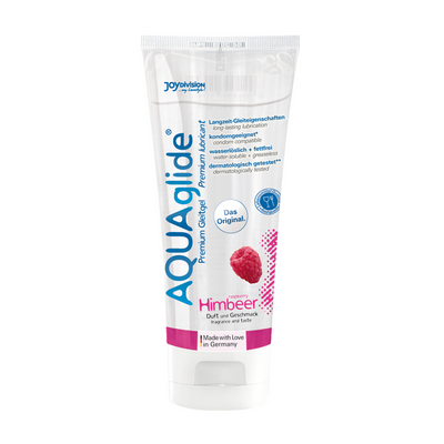 AQUAglide Neutral - Gearomatiseerde waterbasis glijmiddel - Framboos - 3 fl oz / 100 ml