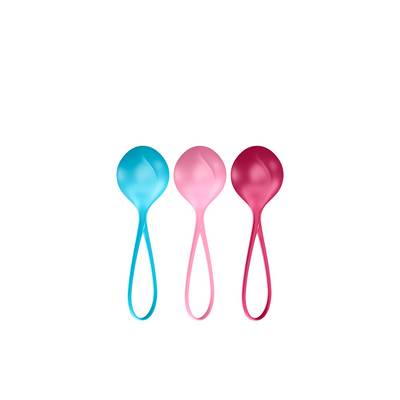 Versterkende Ballen - Kegelballen - 3 Stuks - Turquoise/Rood/Roze