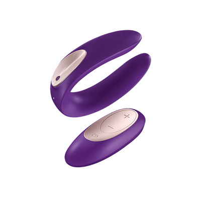 Double Plus - Remote Partner Vibrator - Paars