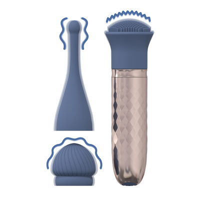 Thrill - Verwisselbare Vibrator - Blauw