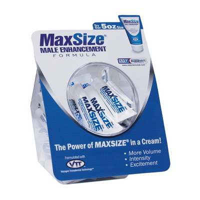 MAX Size - Enhancement Creme voor Mannen - 0,3 fl oz / 10ml - Fishbowl - 50 Stuks