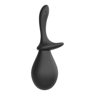 Anal Douche Set met 2 Silicone Tips - 260 ml - Zwart