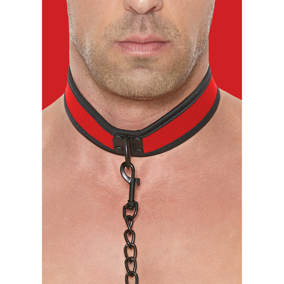 Neopreen Halsband met Leash