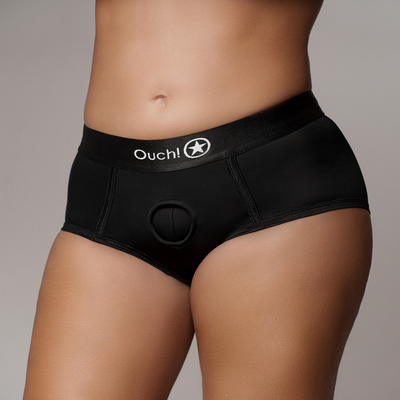 Vibrerende Strap-on Boxershort - XL/XXL - Zwart