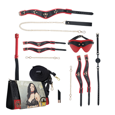 Milan Collectie - Kit met Tas - Zwart/Rood