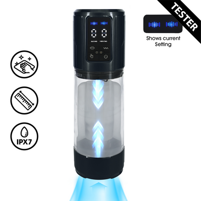 UltraLift - Automatische Waterdichte Masturbator Pomp - Gun Metal - Tester