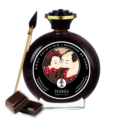 Eetbare Lichaamsverf - Aphrodiserende Chocolade - 3,5 fl oz / 100 ml