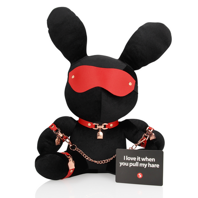 Konijnen Bondage - Velvet - Groot - Zwart