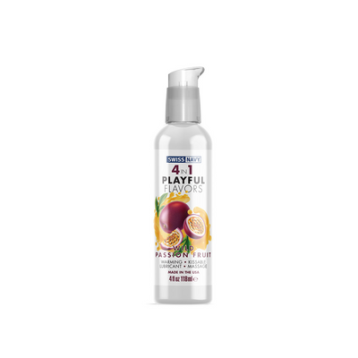 4 In 1 Smeermiddel met Wild Passievrucht Smaak - 4 fl oz / 118 ml